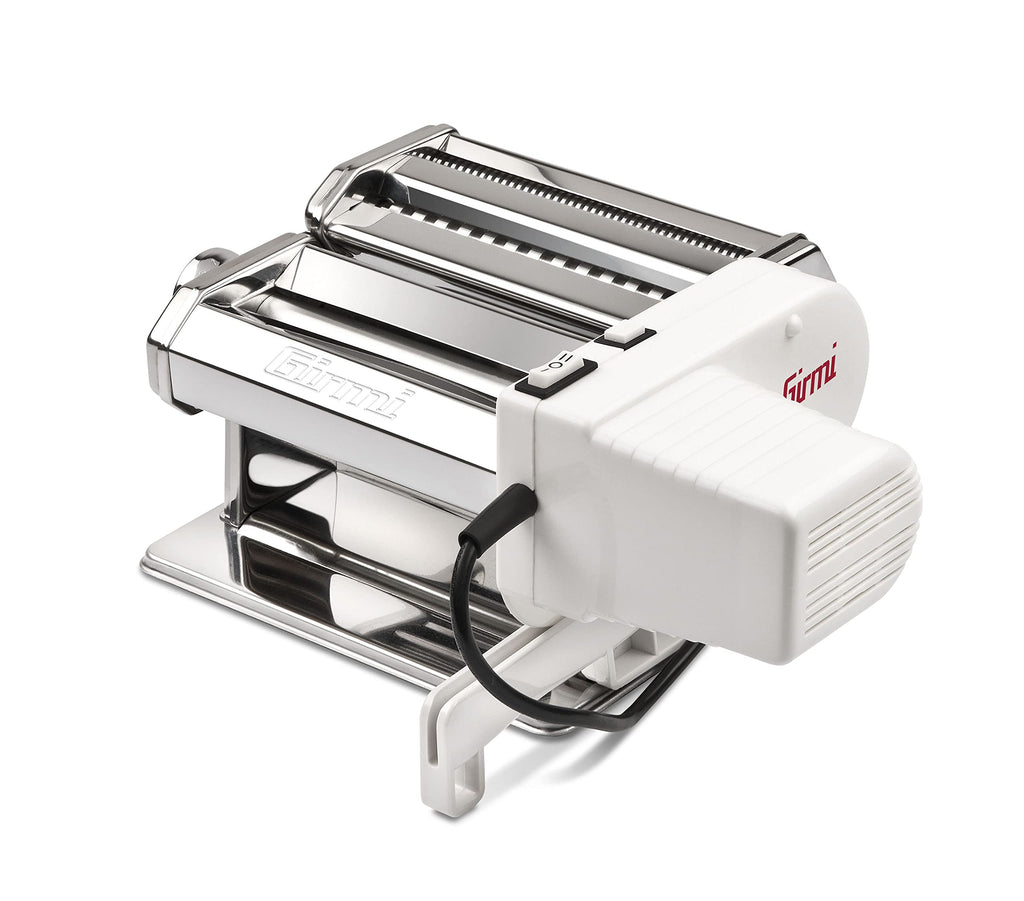Girmi IM90 Pasta Maker, Stainless Steel, 9 Adjustments, Aluminium Rollers 15 cm, 3 Pasta Formats, Stainless Steel