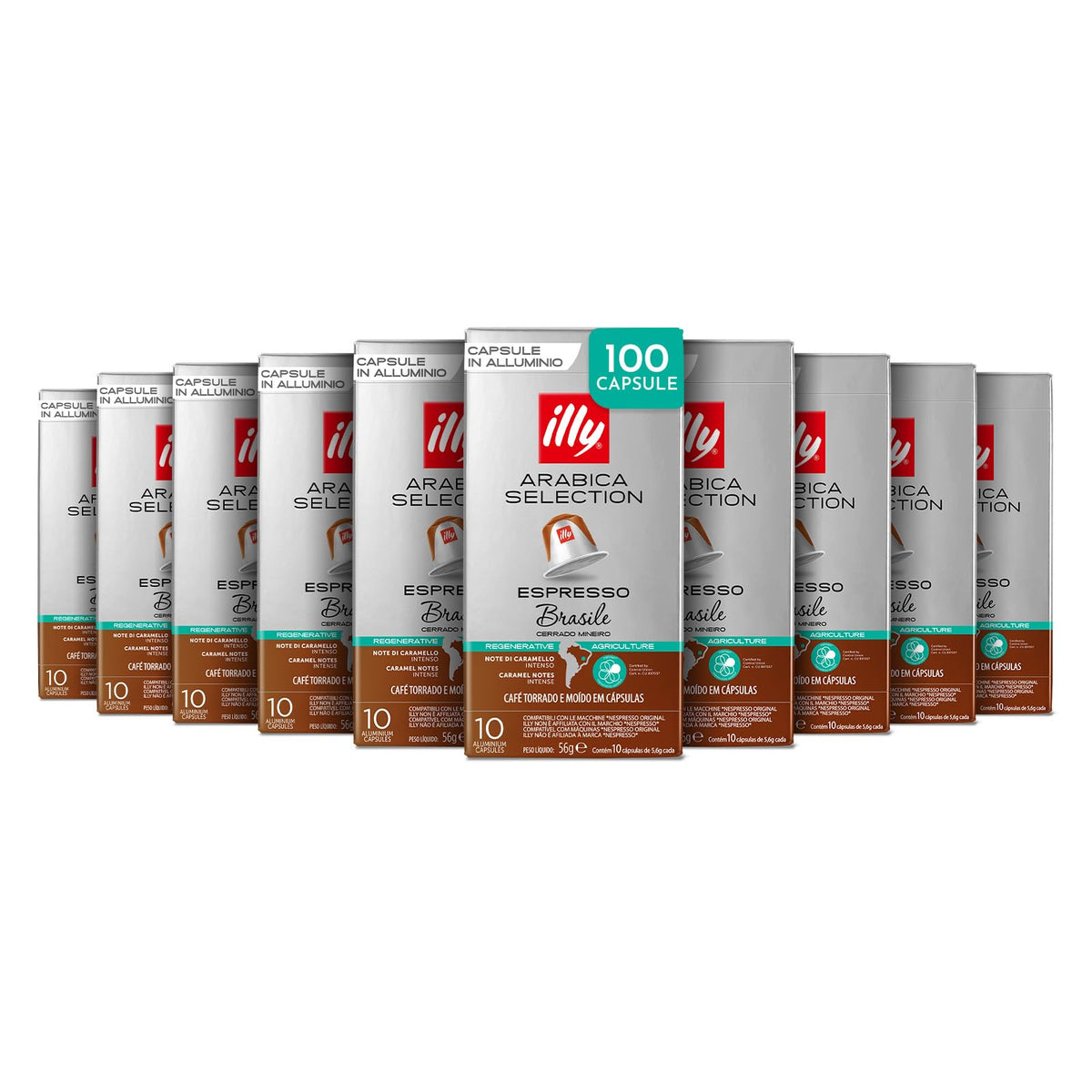 illy, Caffè Macinato per Espresso Arabica Selection Brasile Cerrado Mineiro