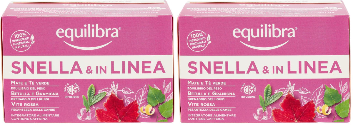 equilibra Integratori Alimentari, Tisana Pancia Piatta, 100% Ingredienti Funzionali per la Funzione Digestiva, con Finocchio, Anice Stellato e Carvi, Materiali 100% Riciclabili, 15 Filtri