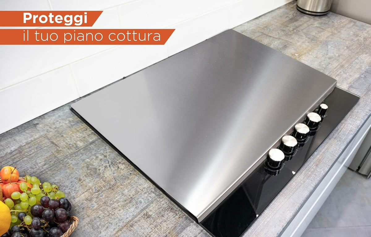 INOXLM Kitchen Cutting Board Stainless Steel 50 x 50 x 2 cm