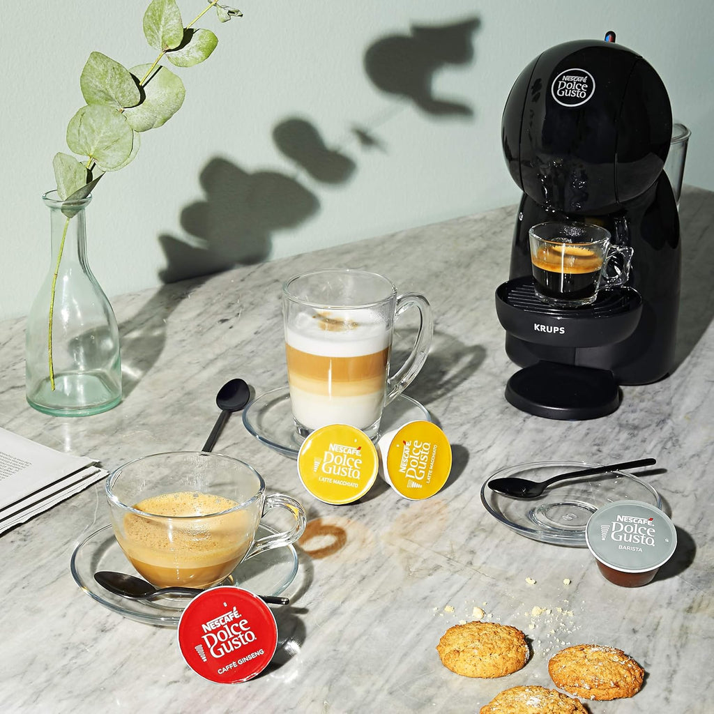 NESCAFÉ DOLCE GUSTO Krups Piccolo XS Macchina per Caffè Espresso e Altre bevande in capsula, Manuale, Grigio e Nero