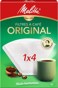 Melitta Original Filtri 1 x 4, Confezione da 40, Bianco