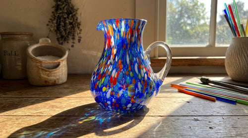 Caraffa in vetro soffiato di Murano – Artigianato italiano - Infusée