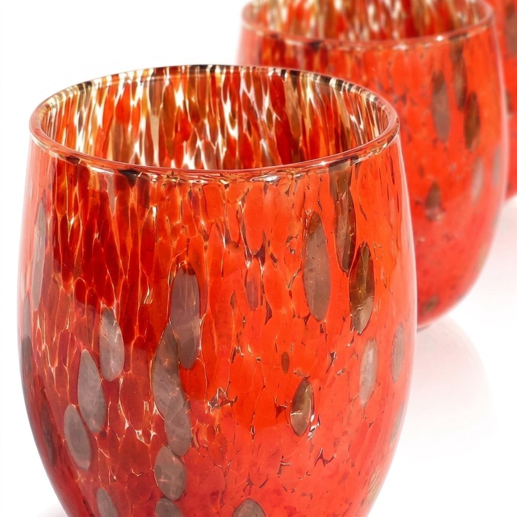 Calici da Vino “I Colori di Murano” -  Made in Italy: Tesori da Collezione