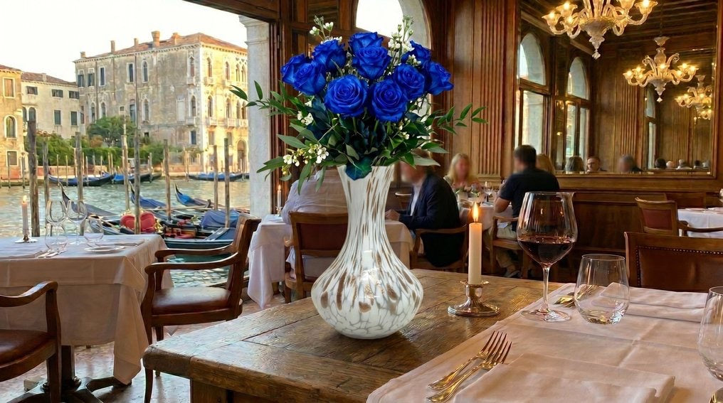 1 Vaso in Vetro Avventurina Soffiato e Lavorato a Mano di Murano,Tesori da collezione