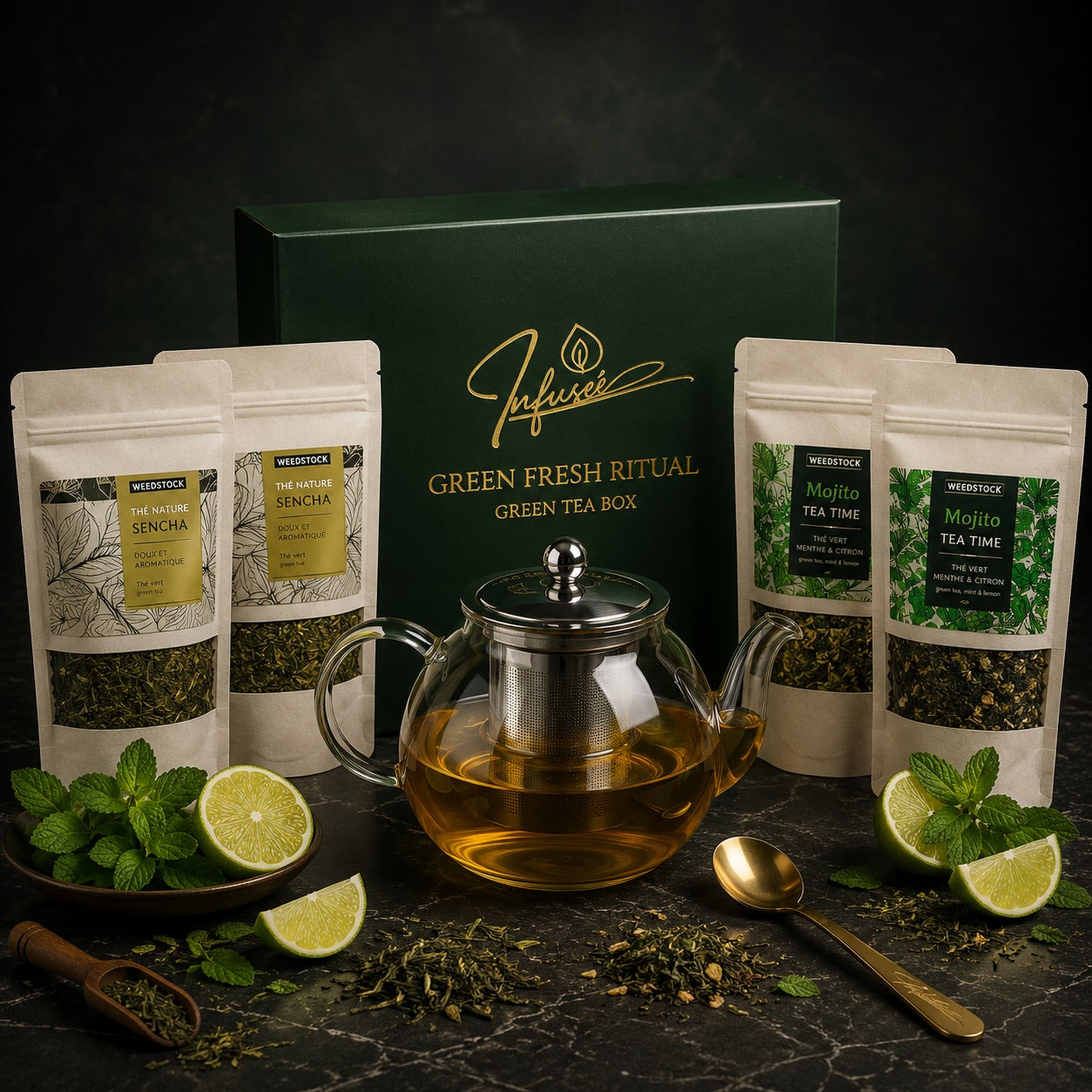 Set Regalo al Tè Verde Rituale Green Fresh - Infusée