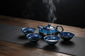 Servizio da tè completo in ceramica