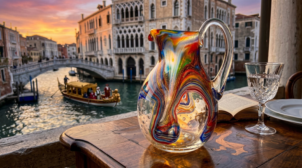 Brocca in Vetro di Murano da Collezione 🇮🇹 - Infusée