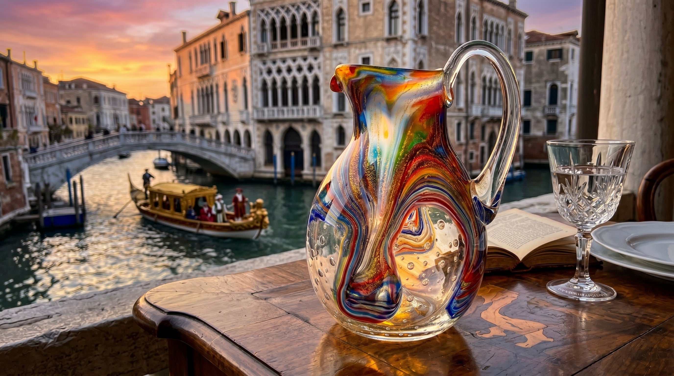 Brocca in Vetro di Murano da Collezione 🇮🇹 - Infusée